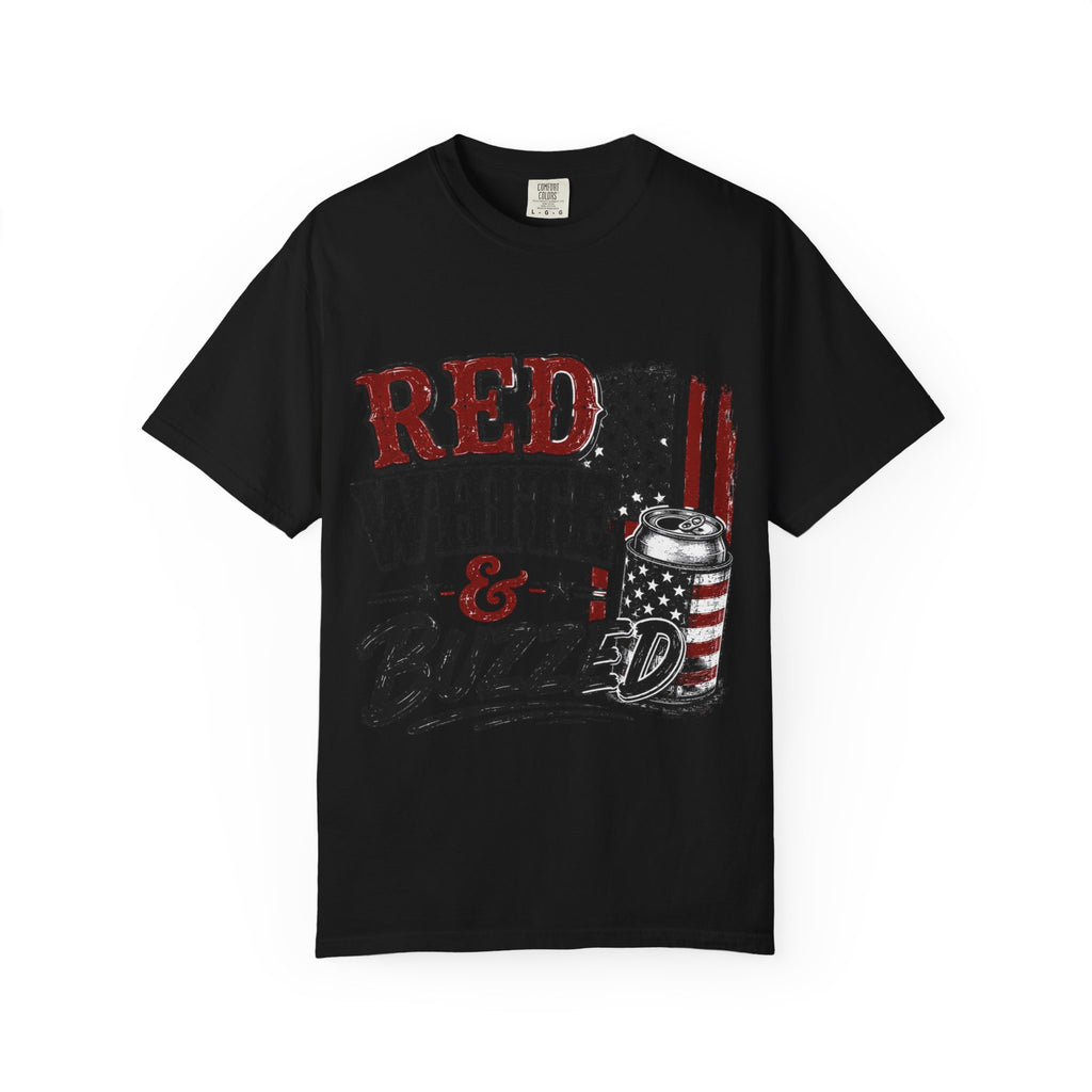 Red White & Buzzed T-Shirt — Patriotic Fourth of July Beer Tee