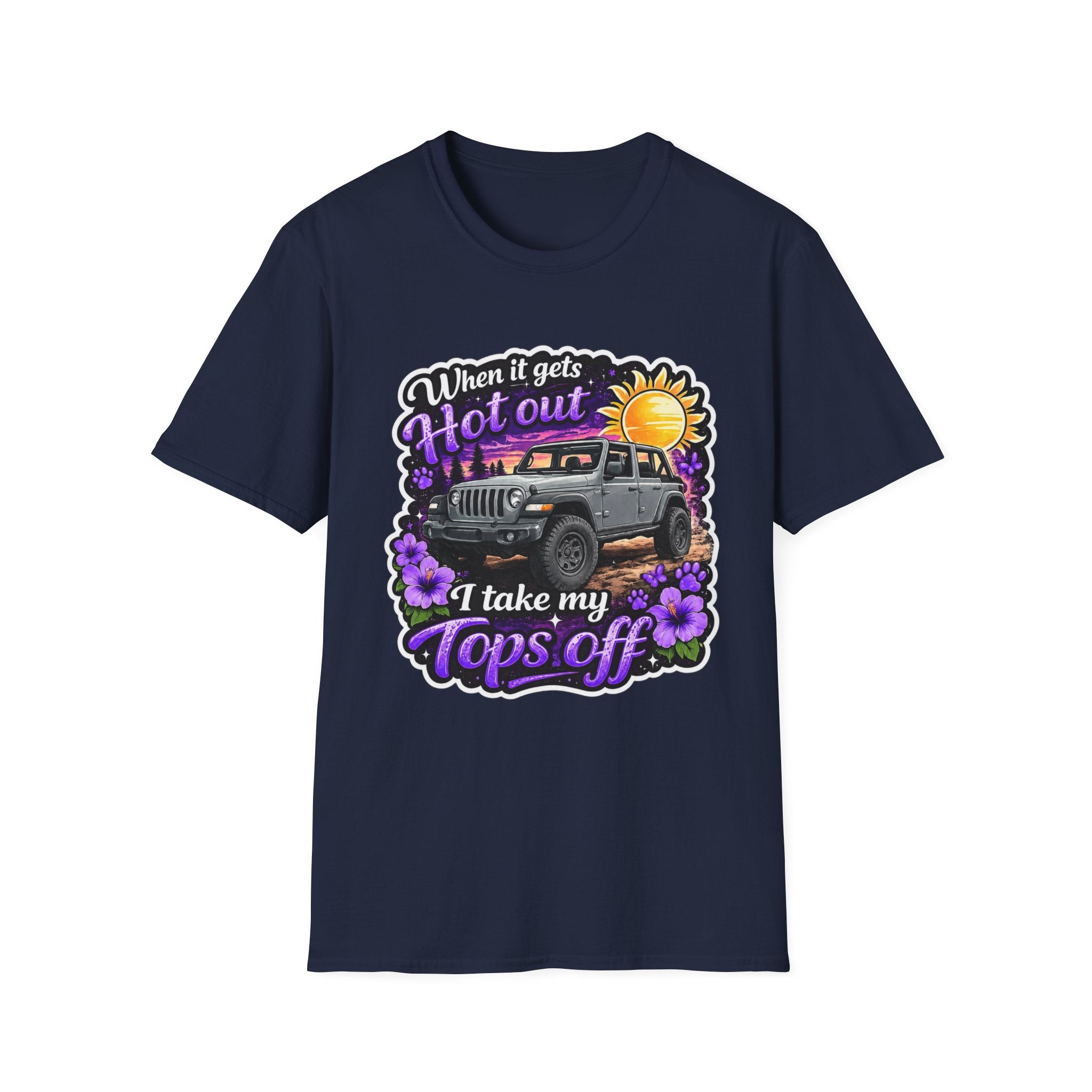 When It Gets Hot (Purple) Unisex Softstyle T-Shirt