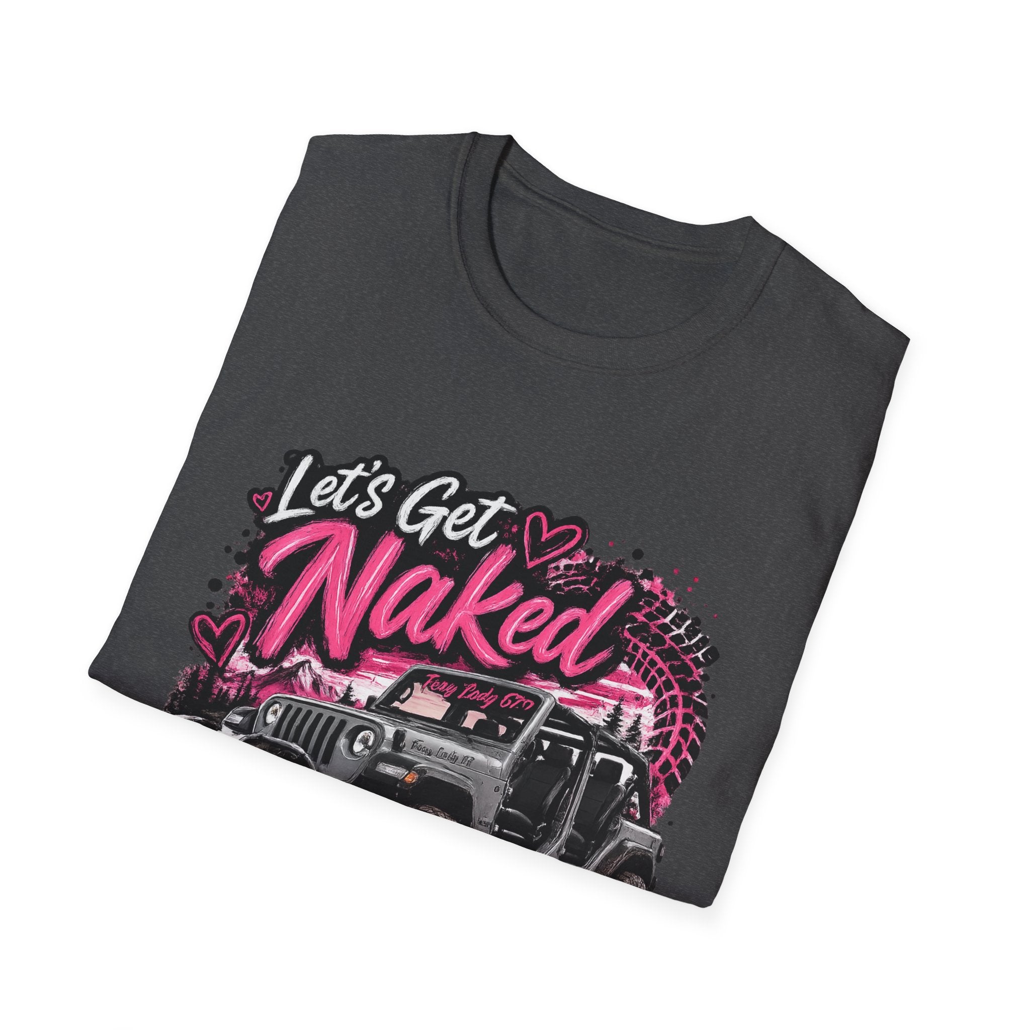 Jeep 'Let's Get Naked' Graphic T-Shirt — Funny Off-Roading Top