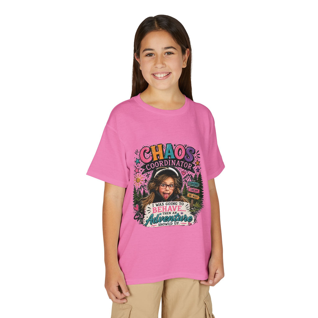 "Chaos Coordinator" Adventure Graphic Kids Tee - Youth T-Shirt -