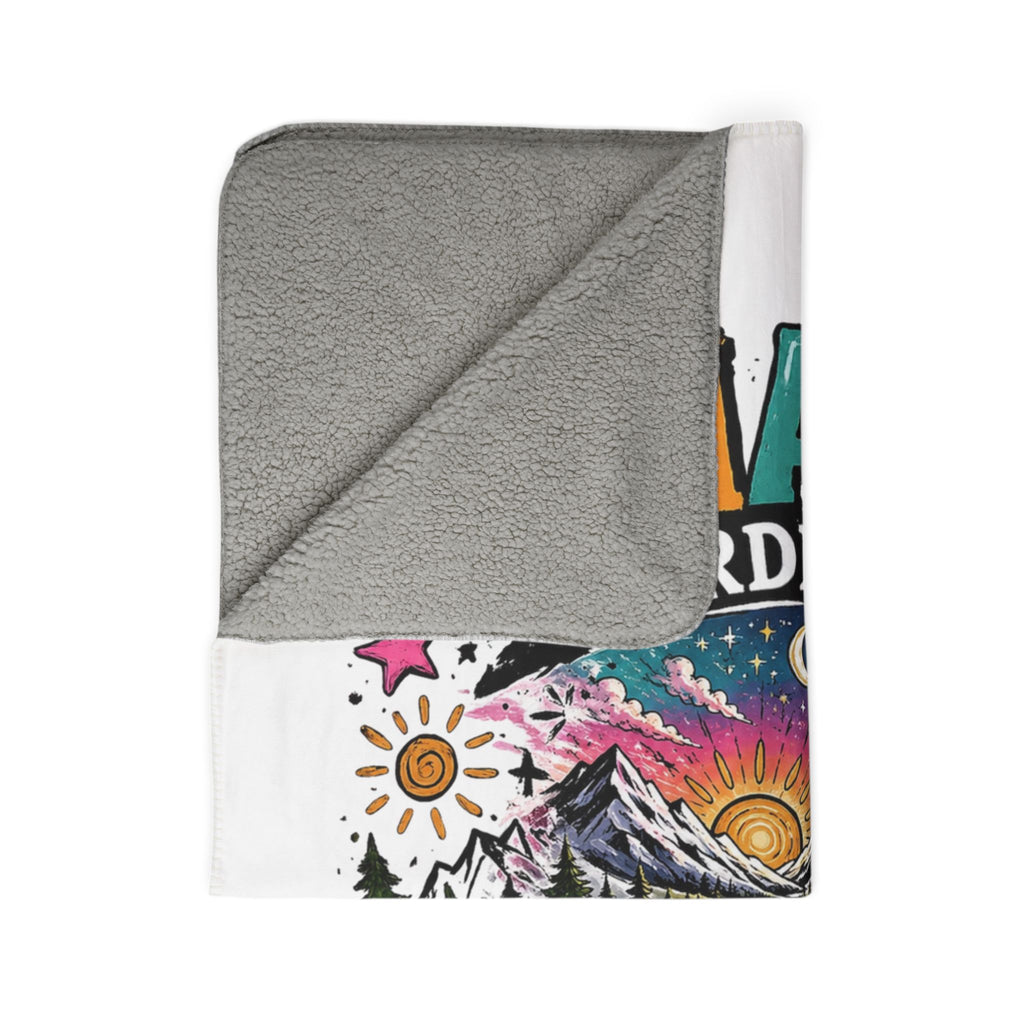 "Chaos Coordinator: I Was Going To Behave Then An Adventure Showed Up" Cozy Sherpa Throw — Fleece Blanket