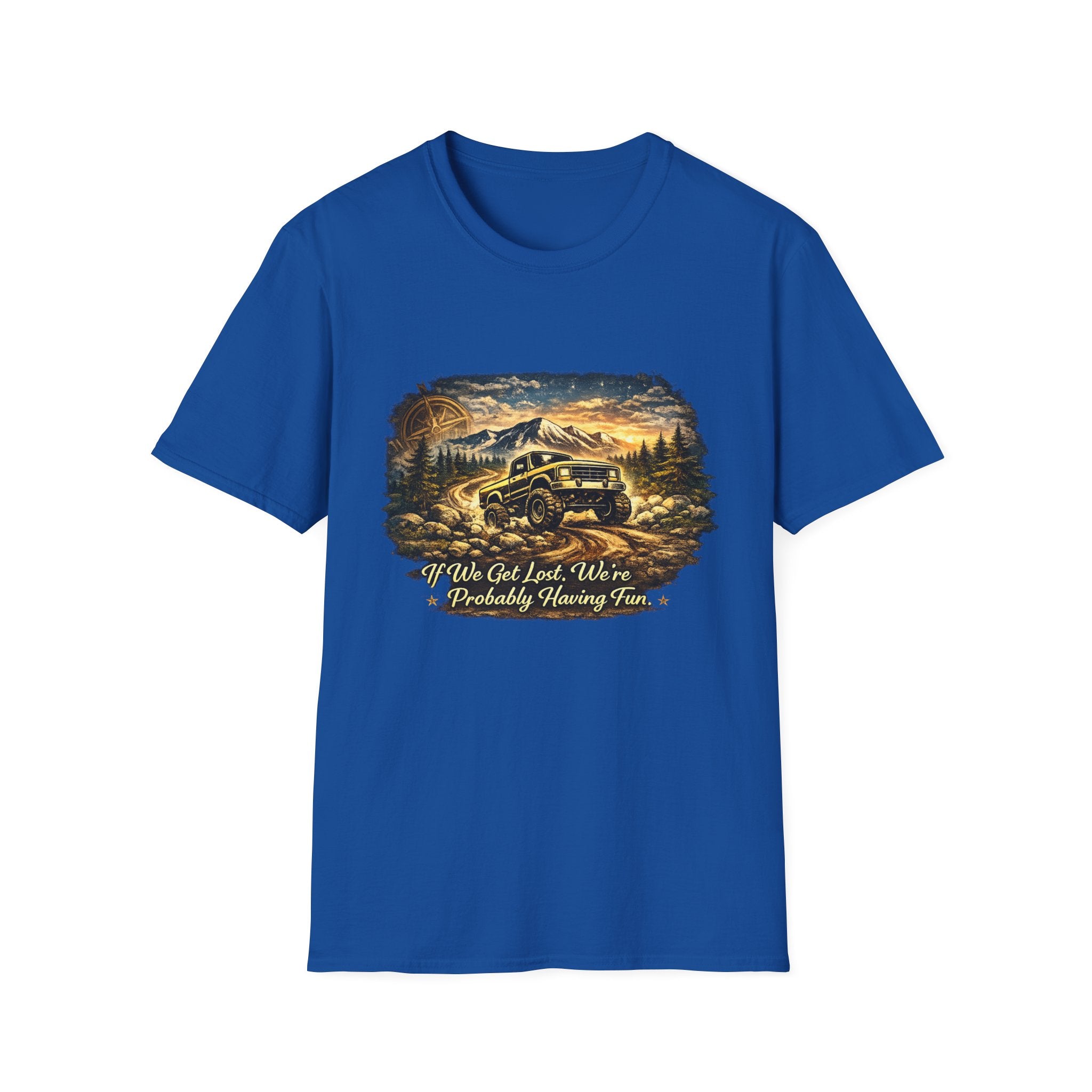 Off-Road Adventure T-Shirt – 'We’ve Got Lost, We’re Probably Having Fun' Scenic Truck Tee
