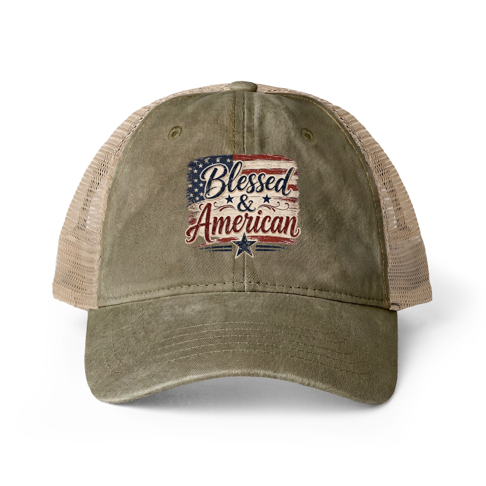 Women's Washed Mesh-Back Cap