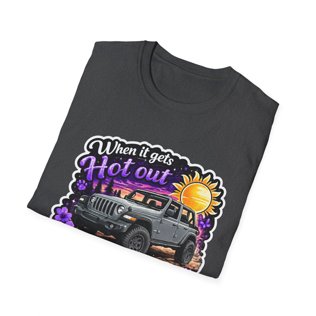 When It Gets Hot (Purple) Unisex Softstyle T-Shirt