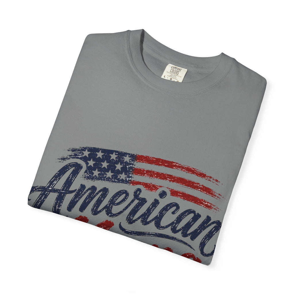 American Mama T-Shirt — Patriotic Flag Mom Tee for Mother’s Day & 4th of July