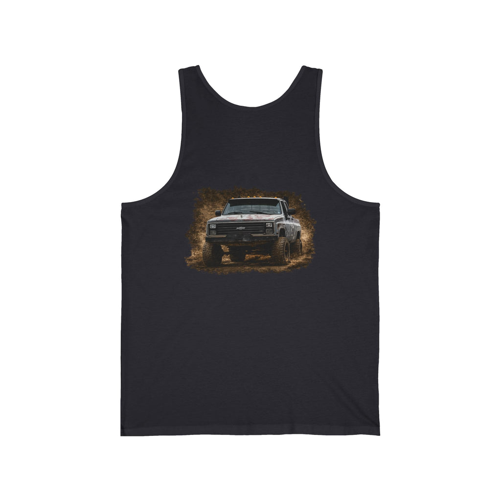 Off‑Road Pickup Tank Top — K30 Badge & Rugged Truck Graphic