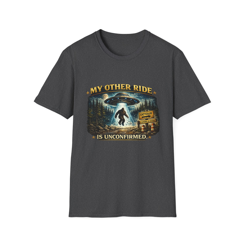 Bigfoot UFO T-Shirt — "My Other Ride" Vintage Alien Abduction Design