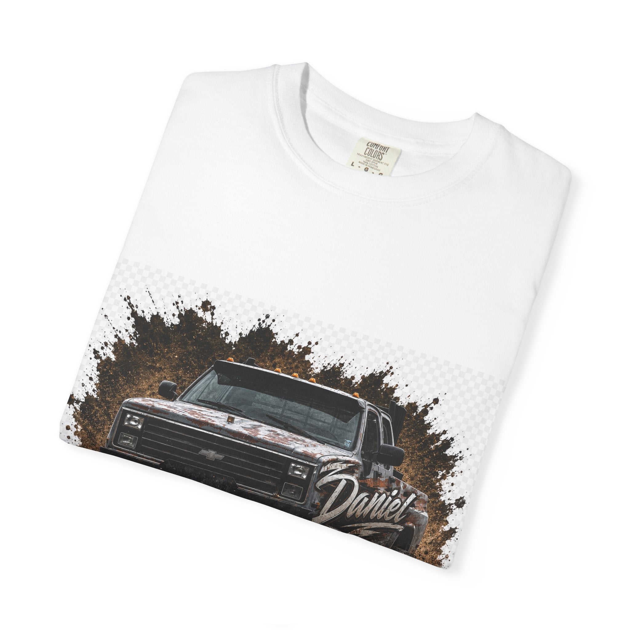 Off-Road Mud Truck T-Shirt — Vintage 4x4 Pickup Graphic Tee "Daniel"