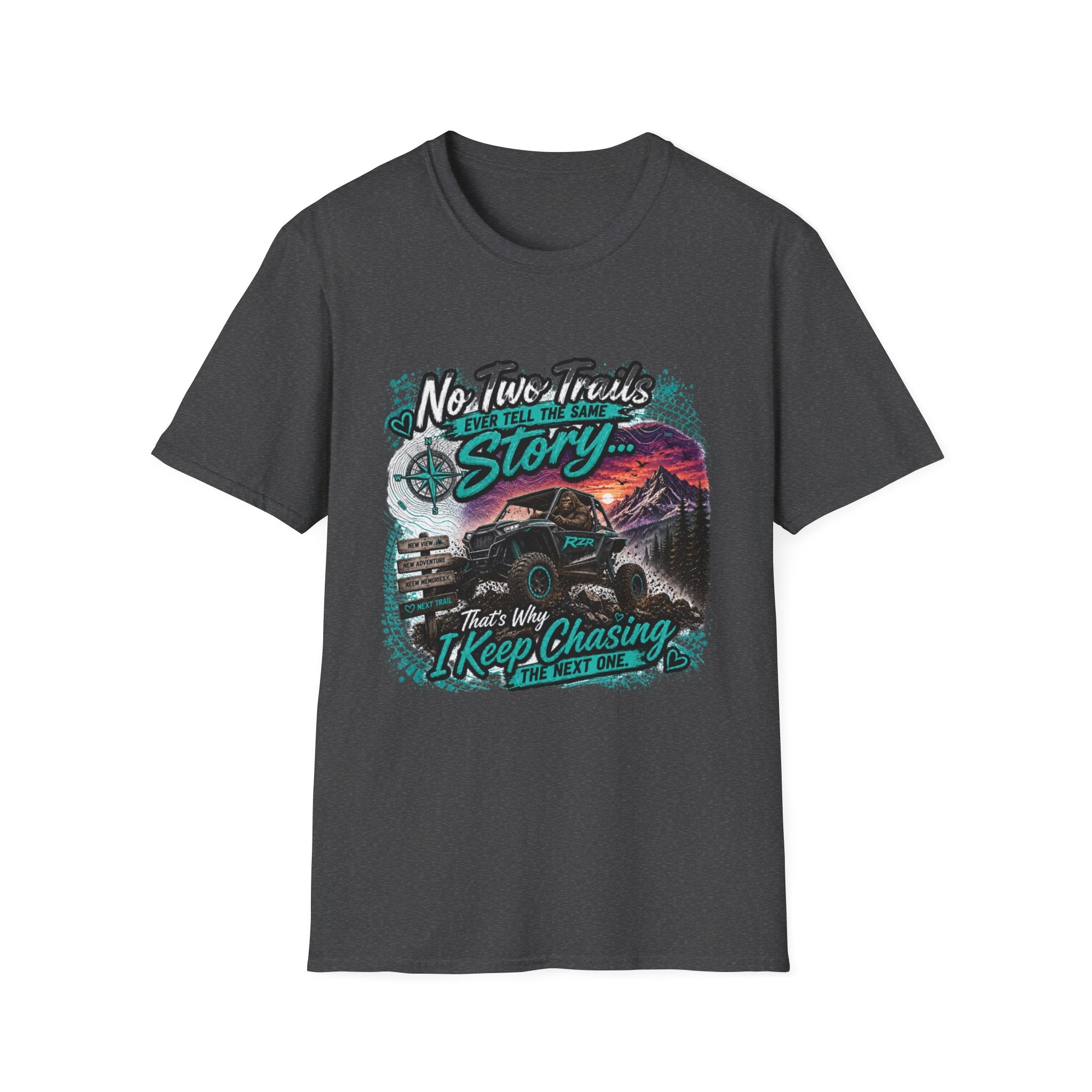 Adventure T‑Shirt — "No Two Trails Ever Tell the Same Story" Outdoor Graphic Tee