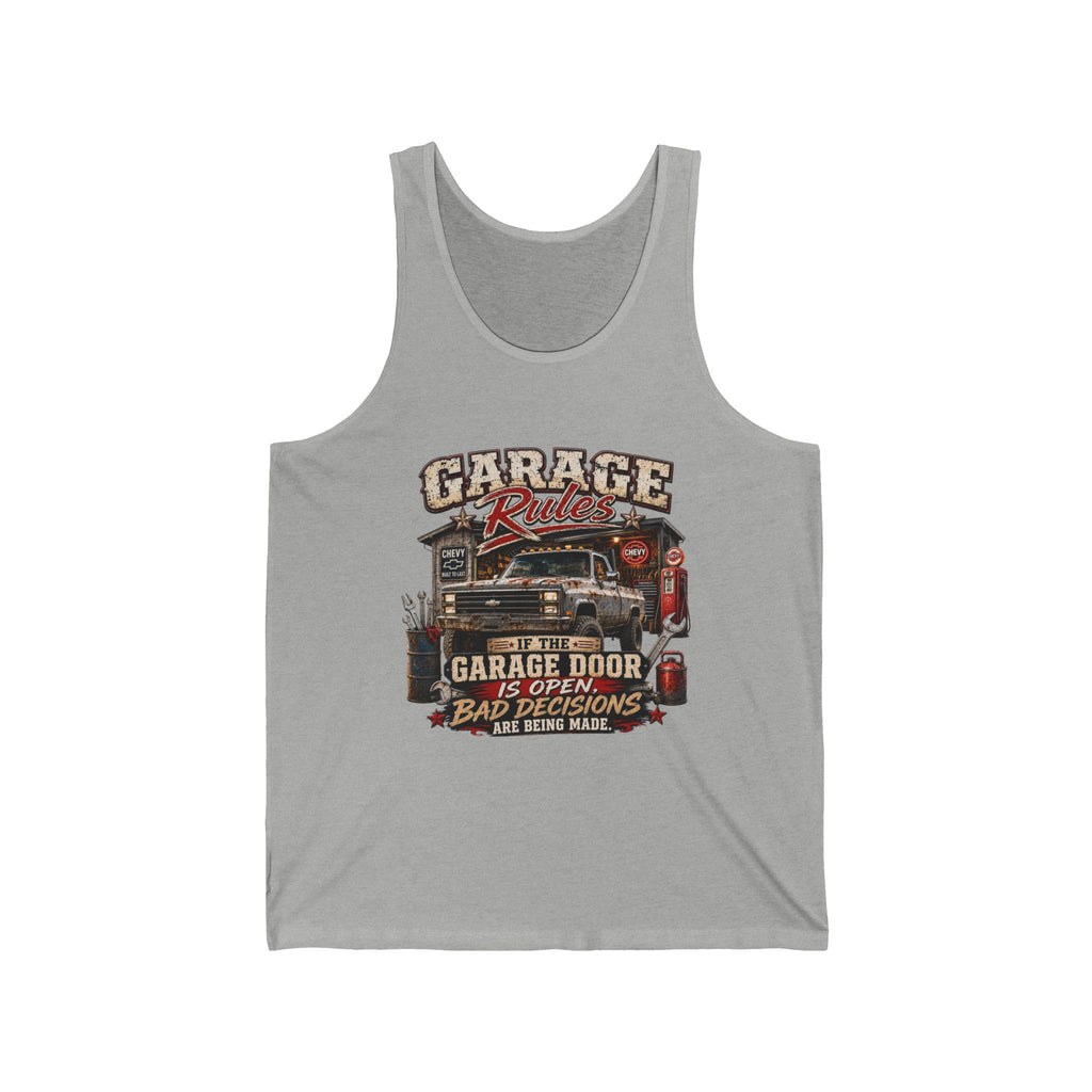 Garage Rules Chevy Truck Jersey Tank