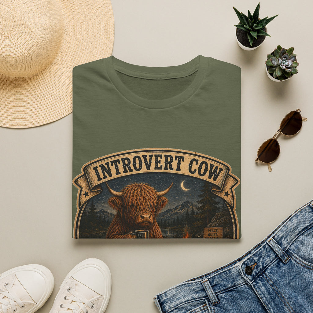 Inrovert Highland Cow Unisex Softstyle T-Shirt