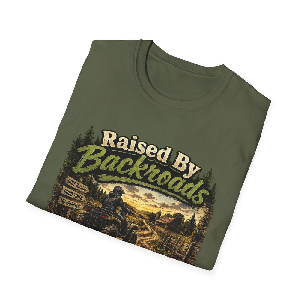 Raised By Backroads T-Shirt — Rustic Country Outdoor Graphic Tee