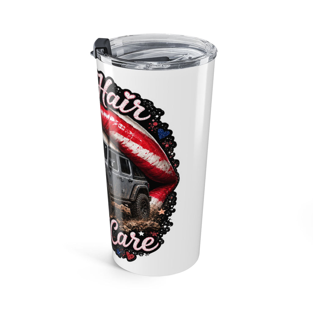 20oz Jeep Tumbler — "Keep Haulin' Don't Care" Patriotic Off‑Road Travel Mug