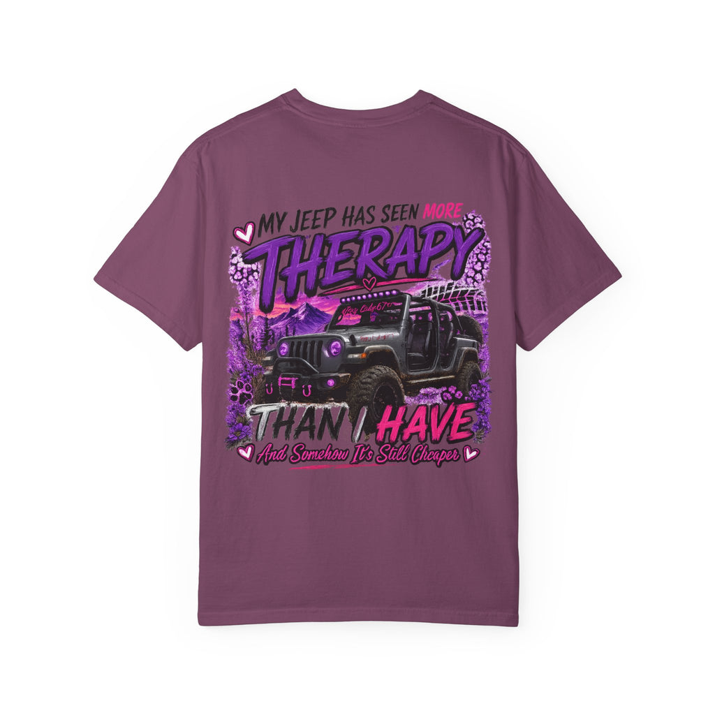 Jeep Therapy T‑Shirt — My Jeep Has Seen More Therapy Than I Have Graphic Tee