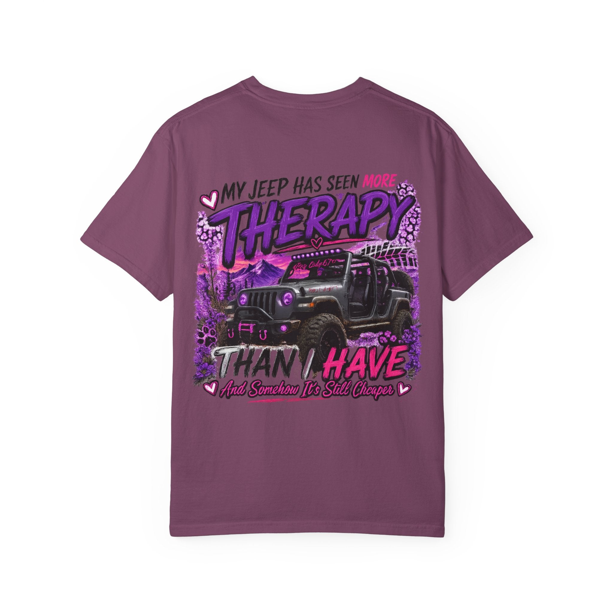 Jeep Therapy T‑Shirt — My Jeep Has Seen More Therapy Than I Have Graphic Tee