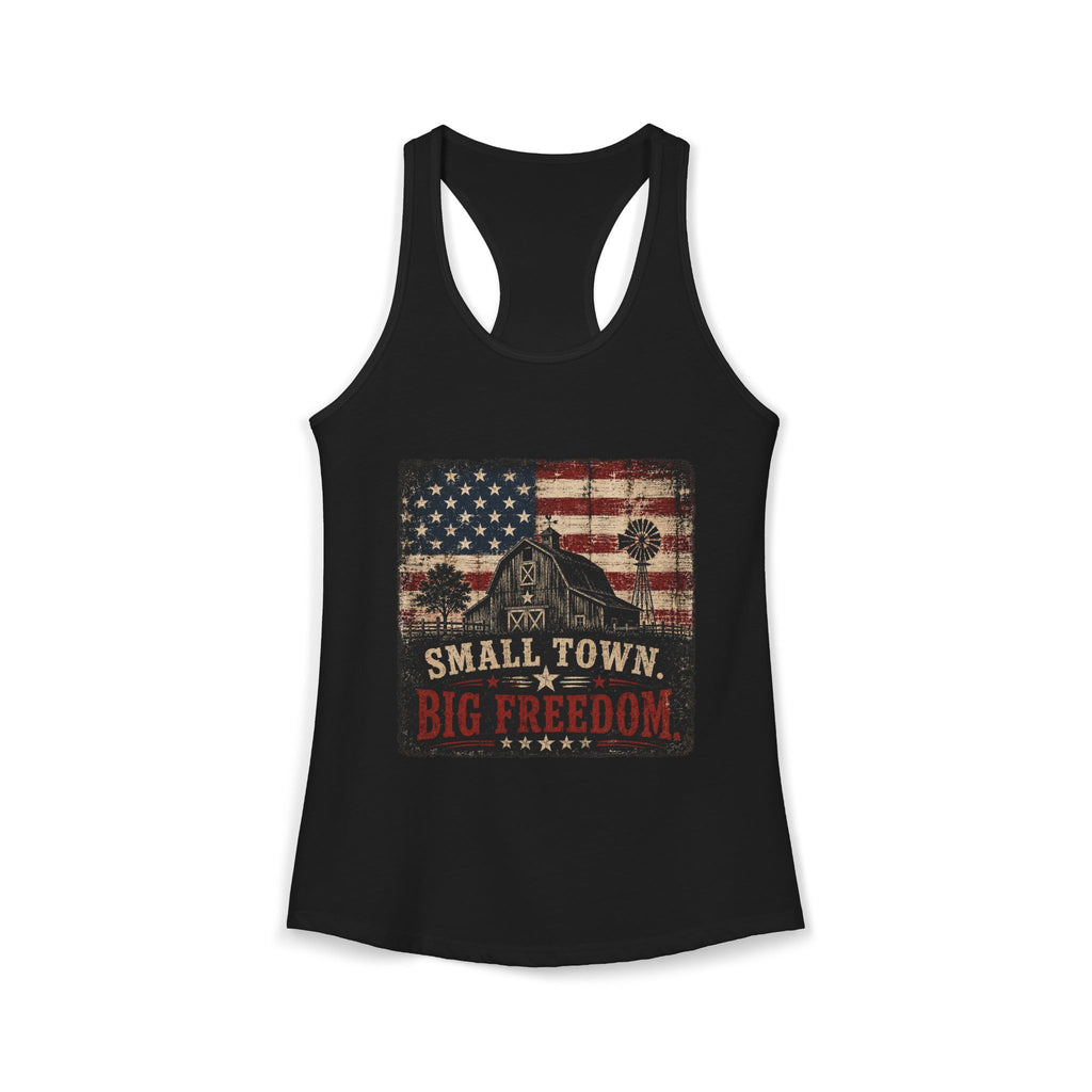 Small Town Big Freedom 4th of July Tank Top