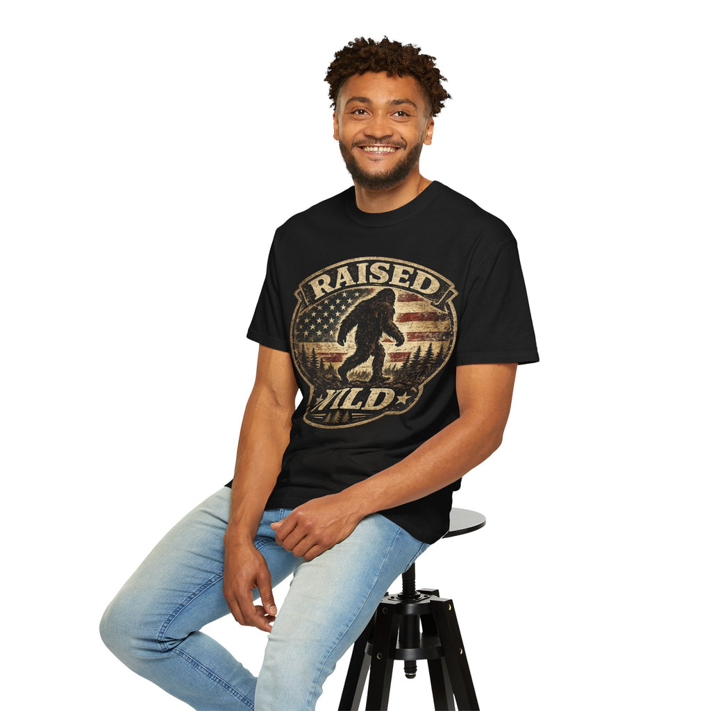 Raised Wild Bigfoot T-shirt