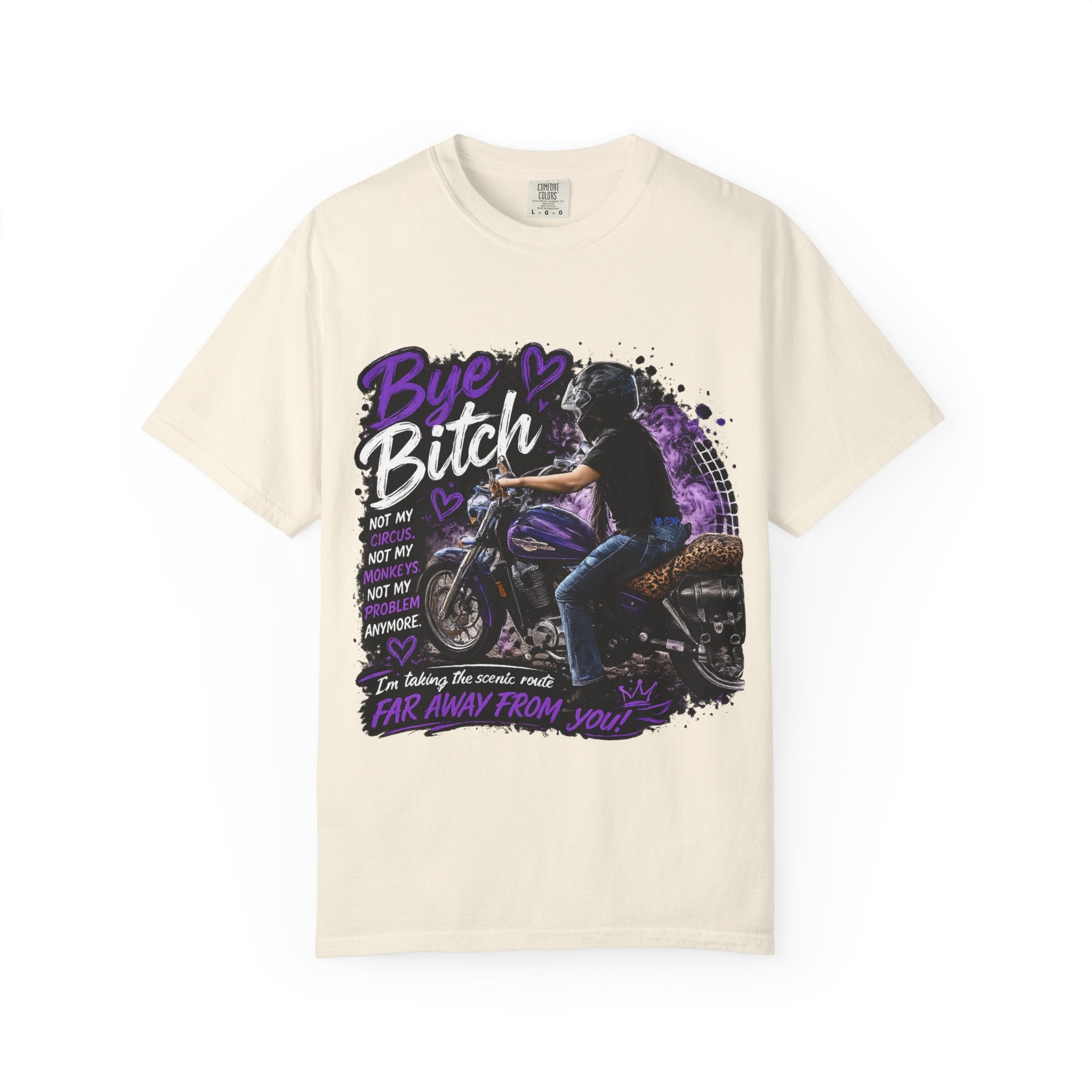Bye Bitch Motorcycle T-Shirt — Women's Rider Graphic Tee
