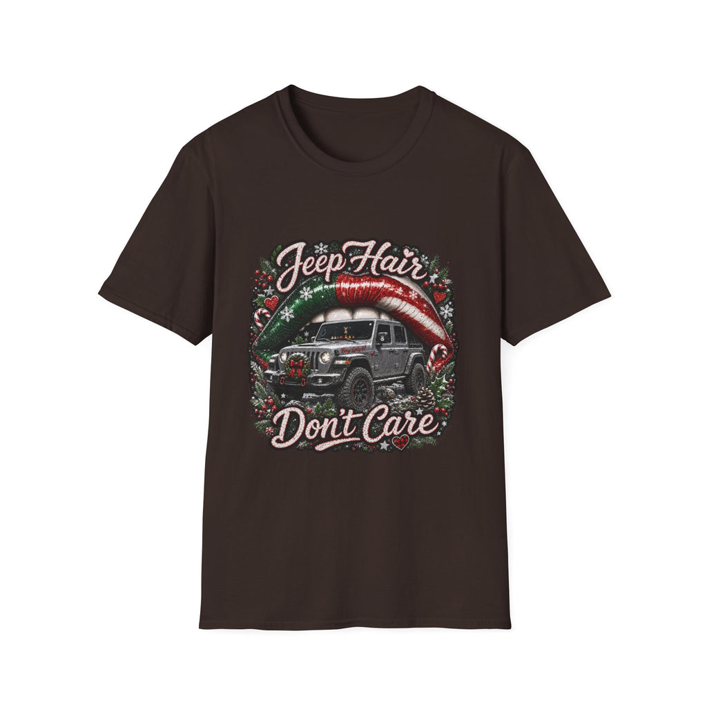 Jeep Hair Don't Care T-Shirt — Holiday Jeep Lover Graphic Tee