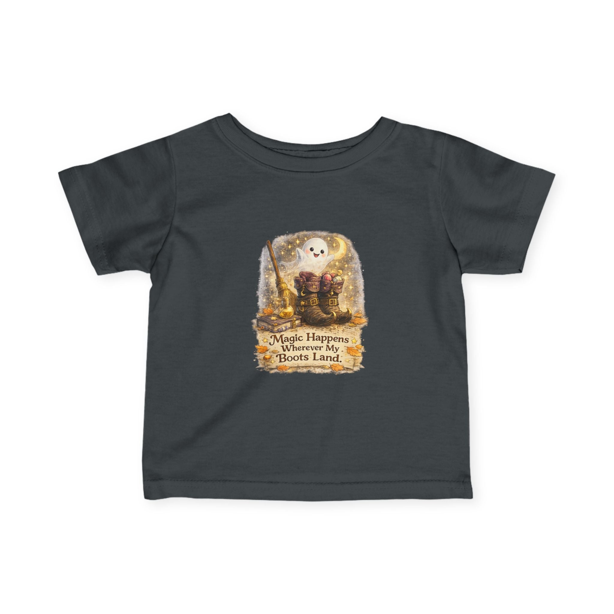 "Magic Happens Wherever My Boots Land" Adventure Baby Shirt — Infant Tee