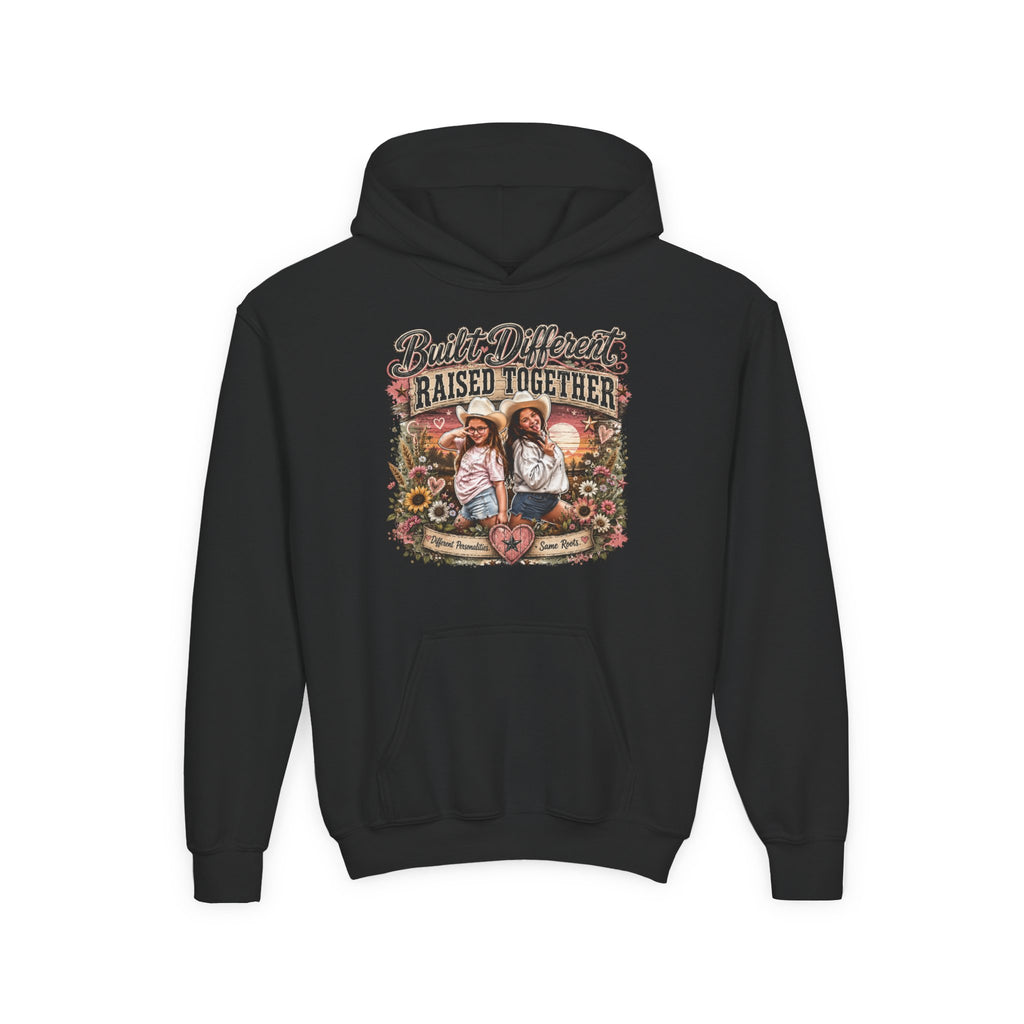 Built Different Raised Together Youth Heavy Blend Hooded Sweatshirt