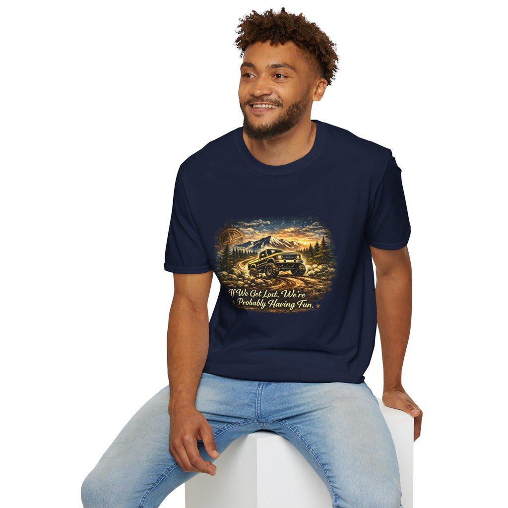 Off-Road Adventure T-Shirt – 'We’ve Got Lost, We’re Probably Having Fun' Scenic Truck Tee