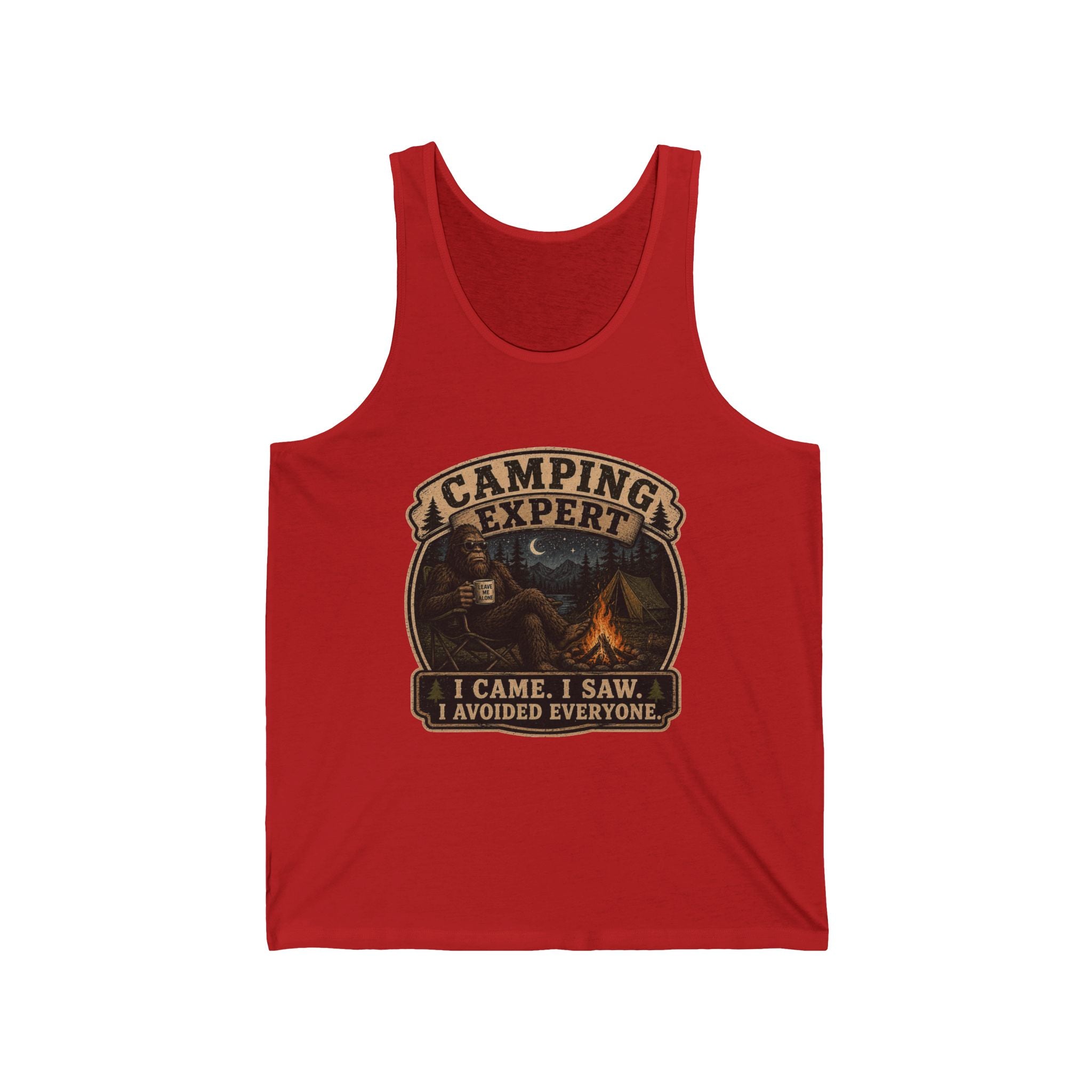 “I Came, I Saw, I Avoided Everyone” Funny Outdoor Shirt — Camping Expert Tank Top