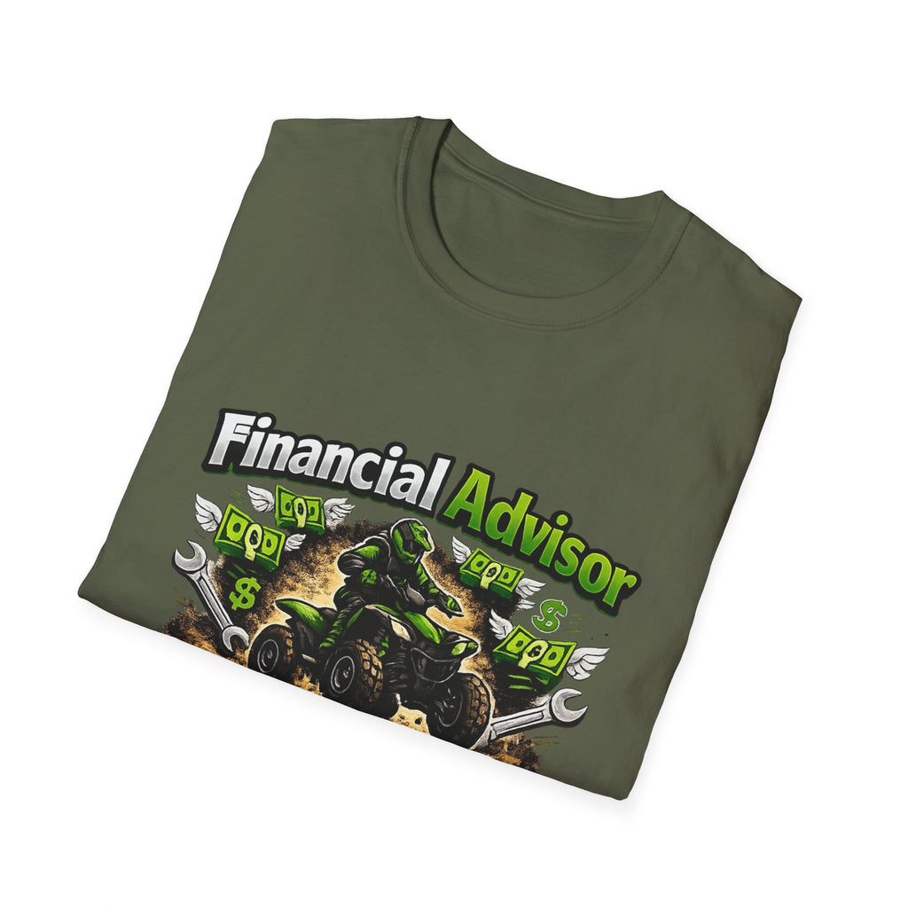 Financial Advisor ATV T‑Shirt — "Apparently I Know More ATV Parts" Money Mechanic Tee
