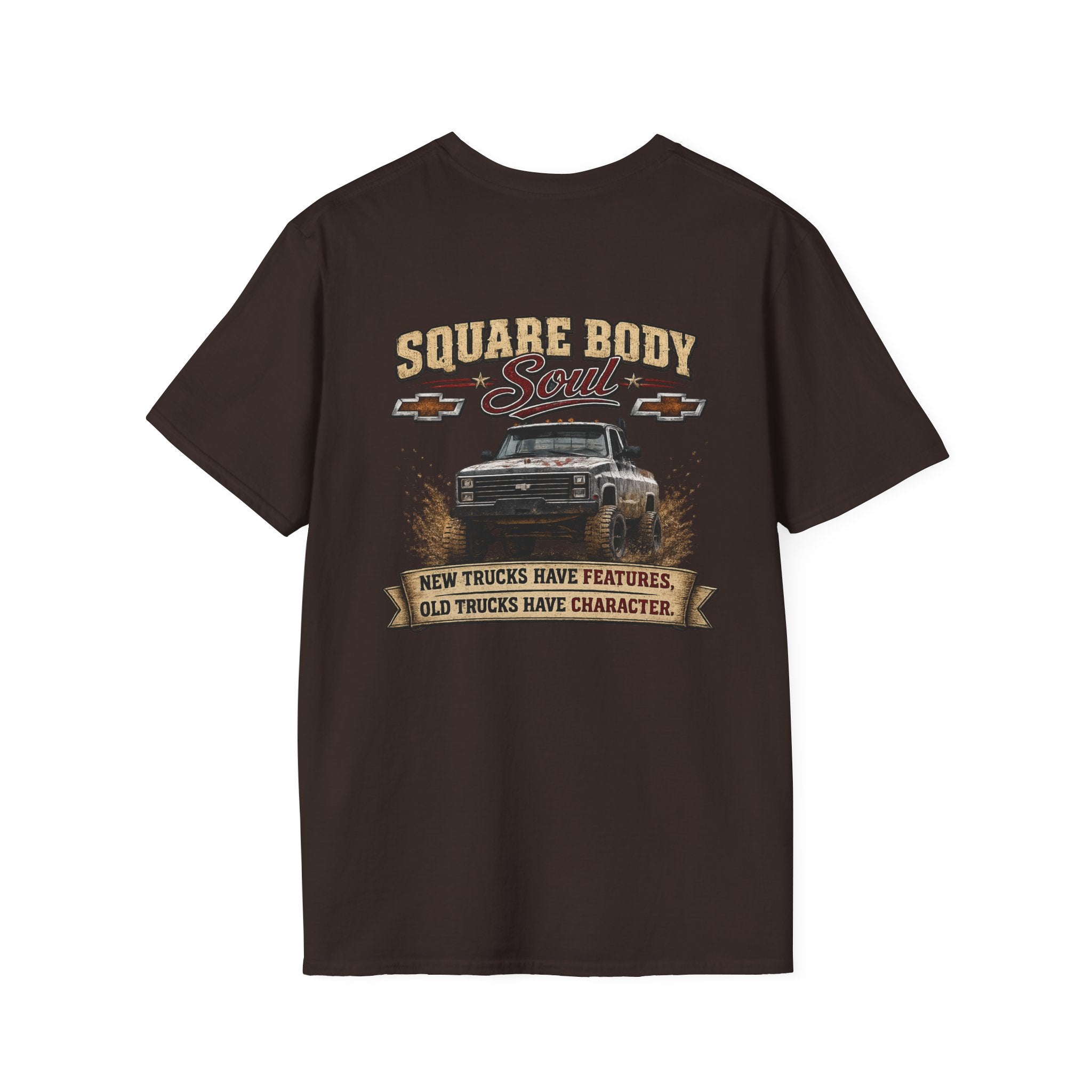 Square Body Soul - Chevrolet K30 Vintage Truck Pocket T‑Shirt