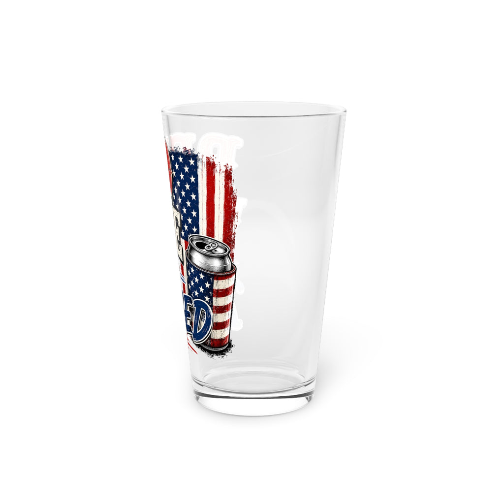 Red, White & Buzzed Pink 16oz Pint Glass