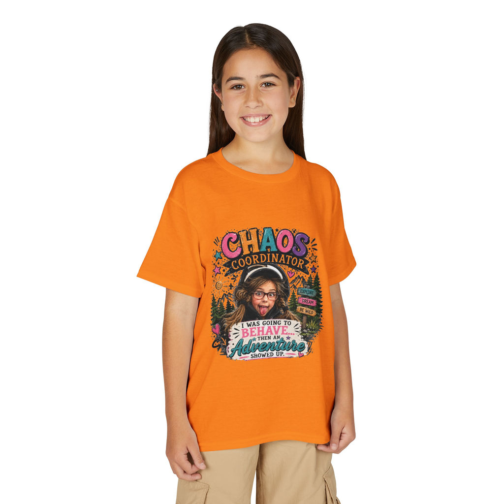 "Chaos Coordinator" Adventure Graphic Kids Tee - Youth T-Shirt -