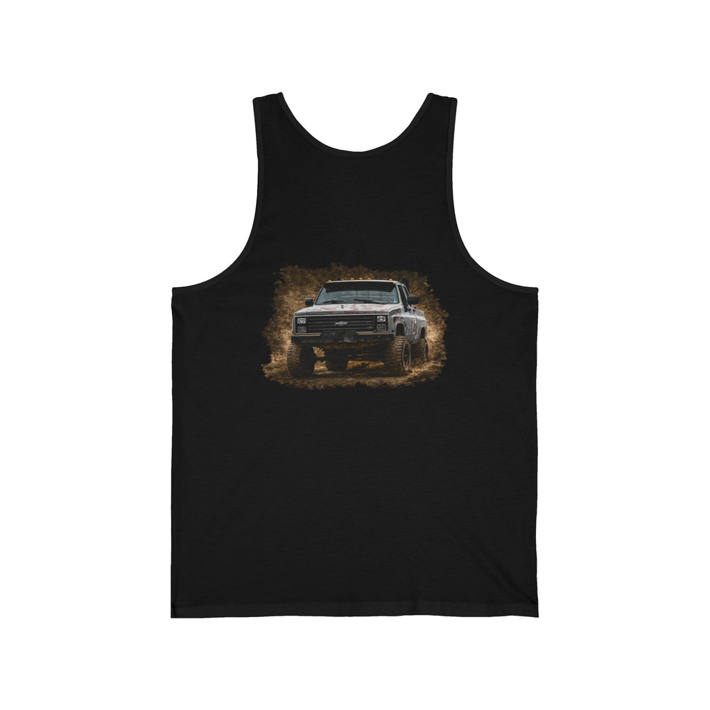 Off‑Road Pickup Tank Top — K30 Badge & Rugged Truck Graphic