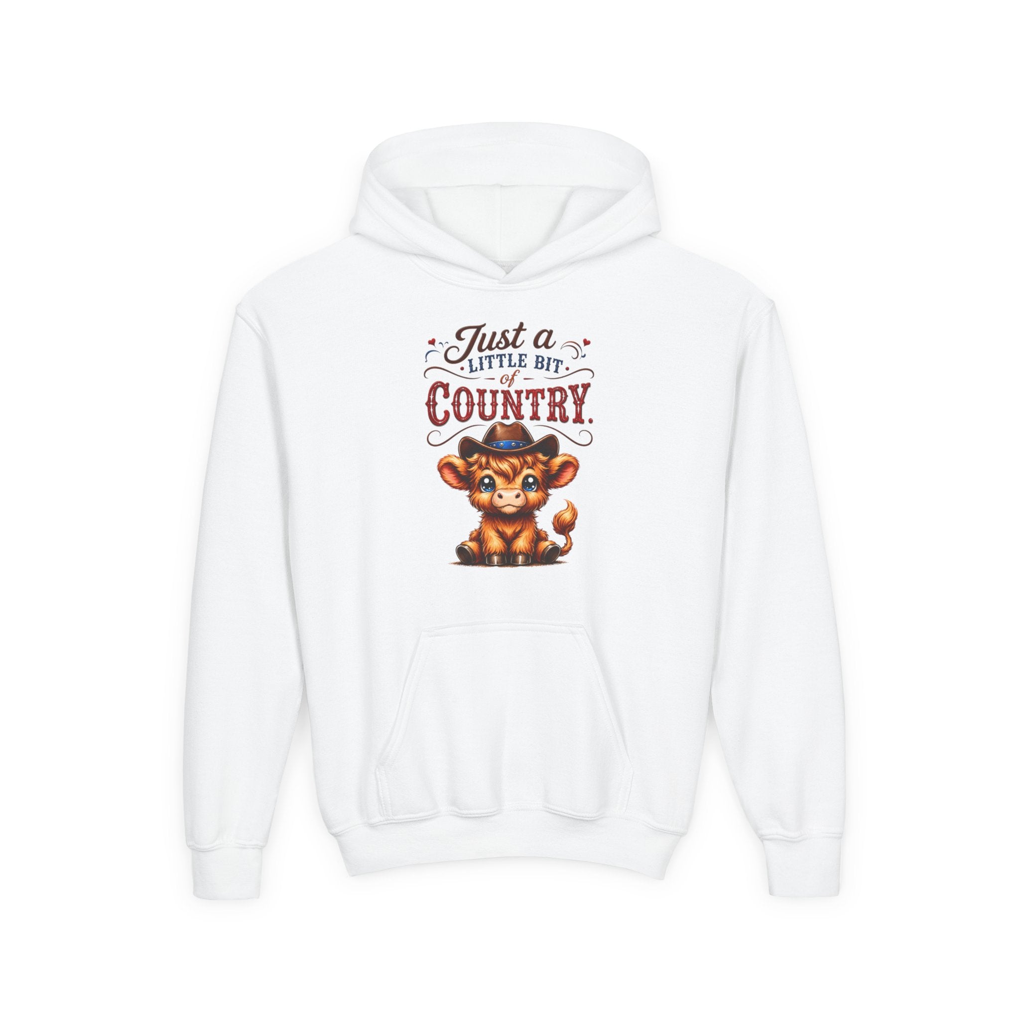 Just a Little Bit of Country Youth Heavy Blend Hooded Sweatshirt