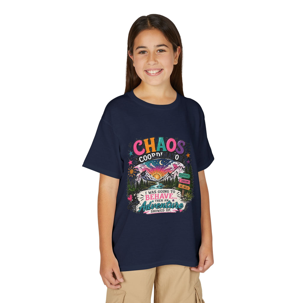 'Chaos Coordinator' Adventure Graphic Tee (Was Going to Behave, Then an Adventure Showed Up) — Youth T-Shirt