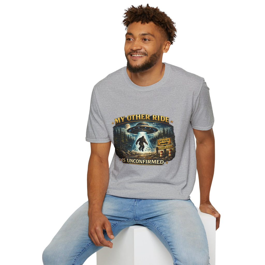 UFO Tee — "My Other Ride is Unconfirmed" Alien Abduction T-Shirt