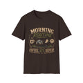 Morning Routine T-Shirt — “Coffee. ATV. Repeat.” Outdoor Adventure Graphic Tee