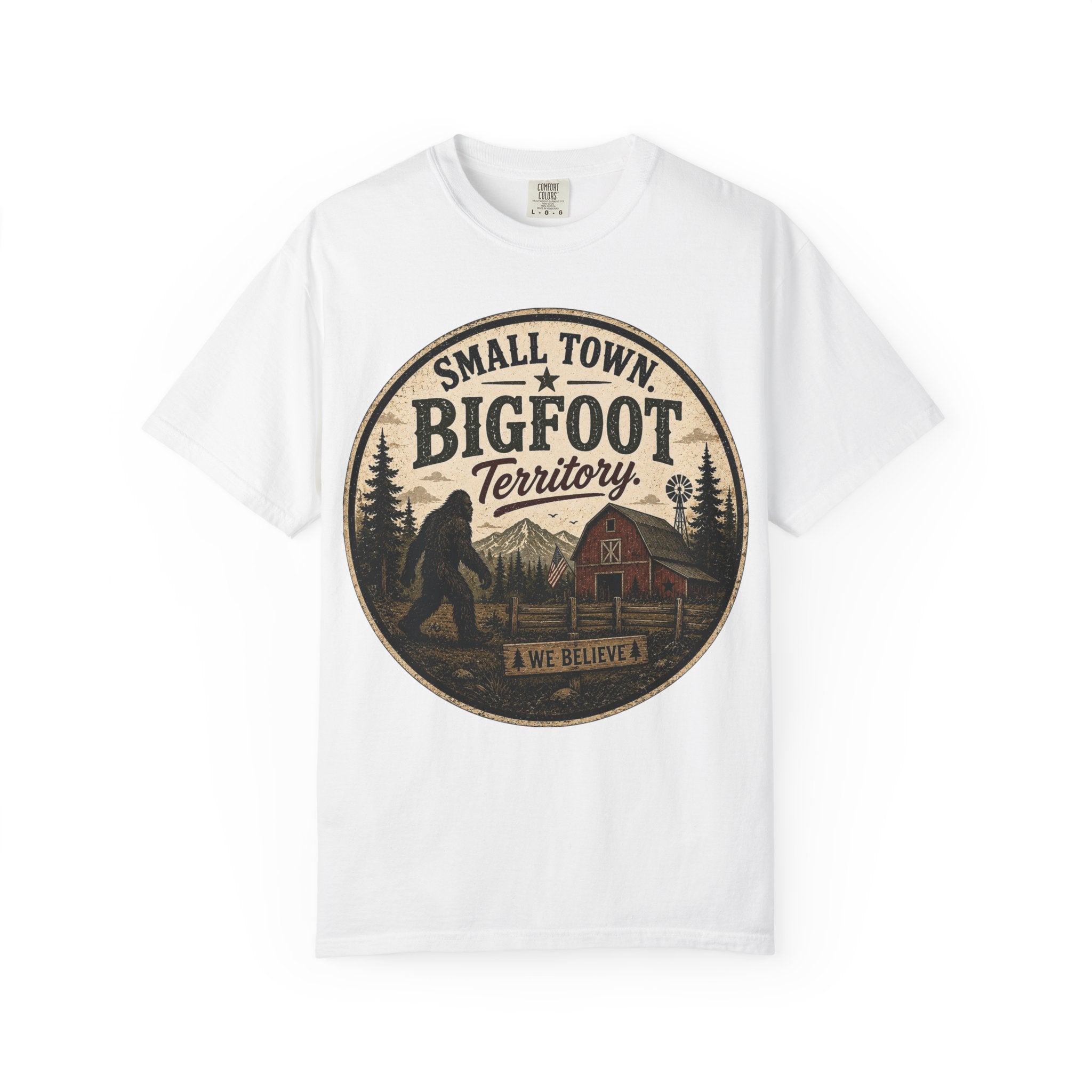 Small Town Bigfoot Territory T-shirt