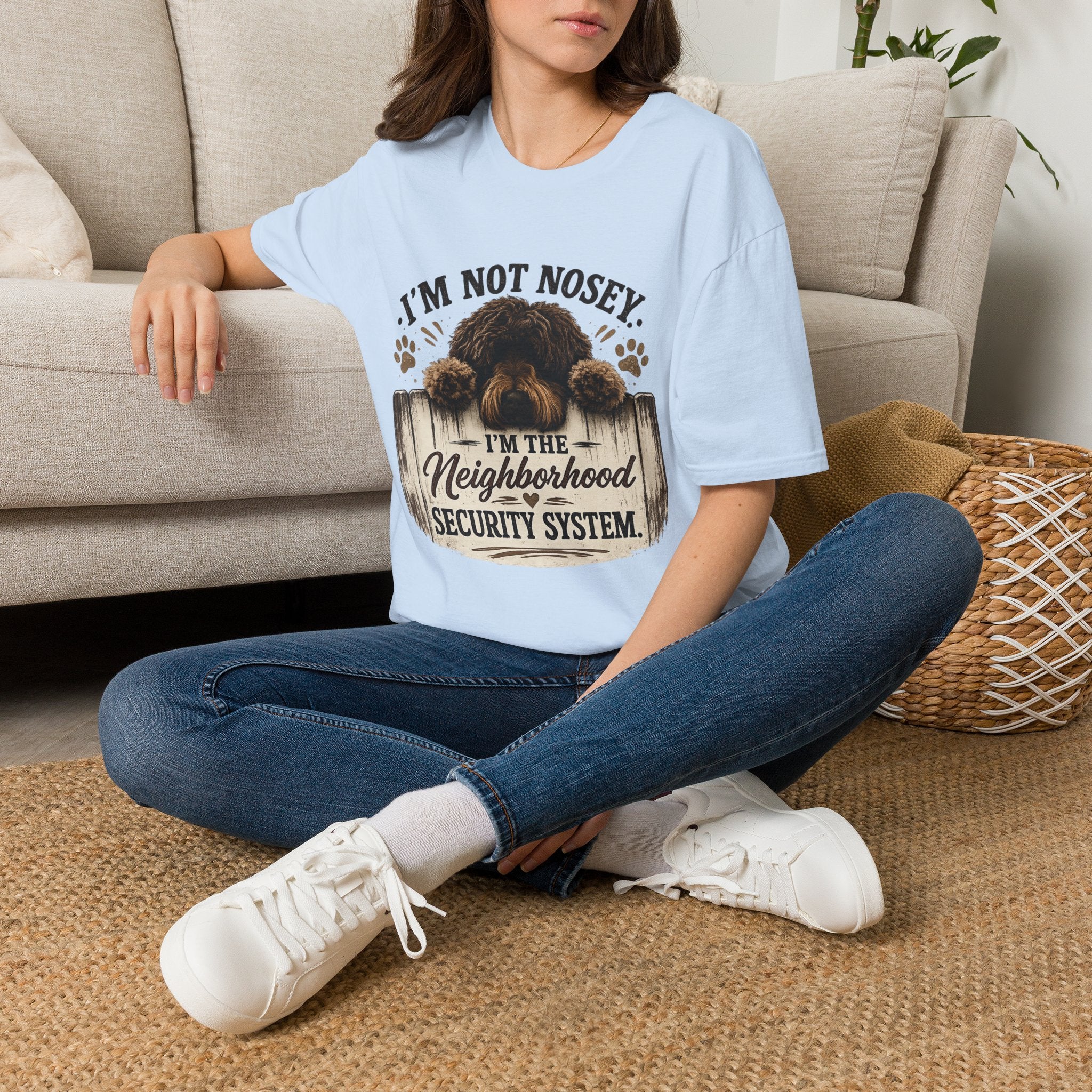 'I'm Not Nosey I'm the Neighborhood Security System' - Unisex Softstyle T-Shirt