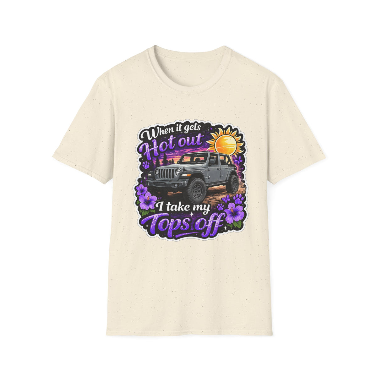 When It Gets Hot (Purple) Unisex Softstyle T-Shirt