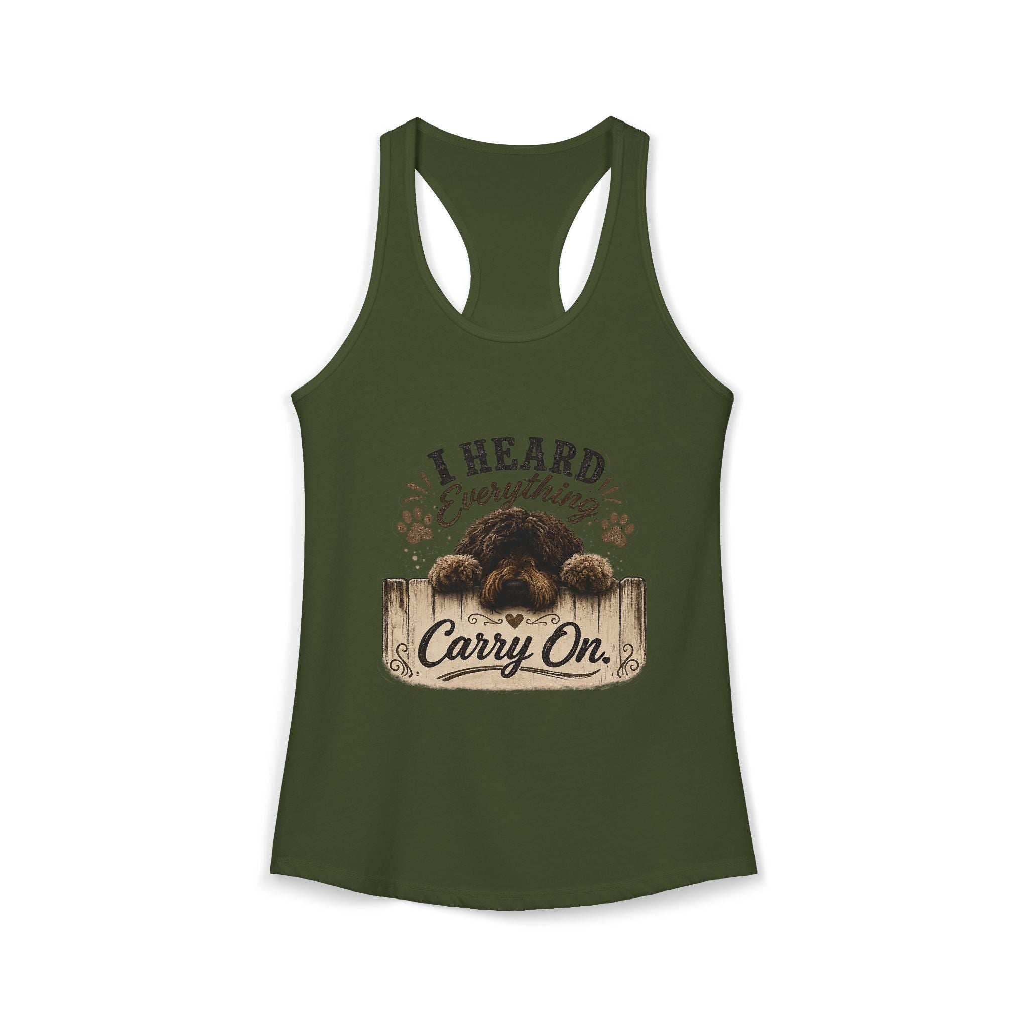 I Heard Everything Carry On Women's Ideal Racerback Tank