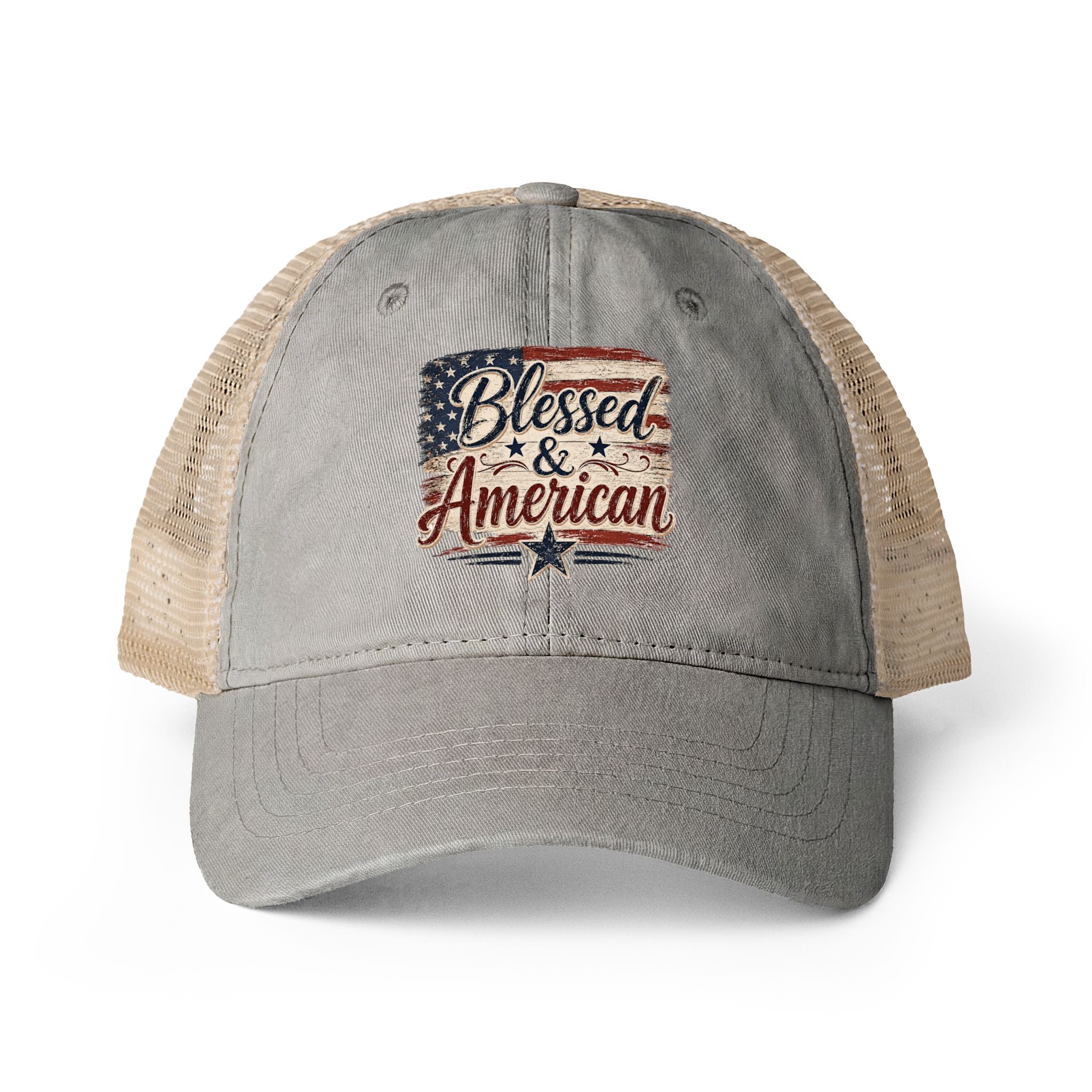 Women's Washed Mesh-Back Cap
