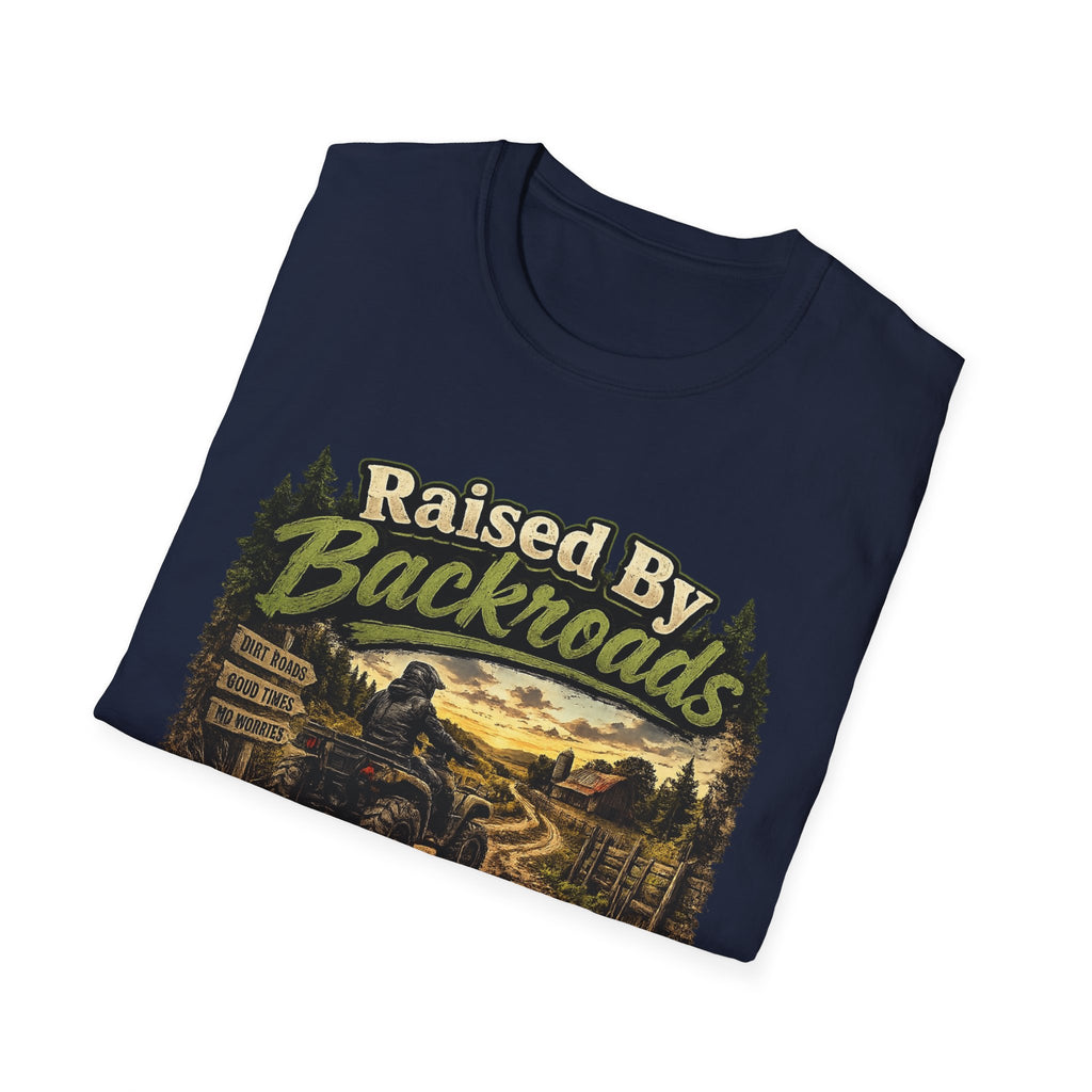 Raised By Backroads T-Shirt — Rustic Country Outdoor Graphic Tee