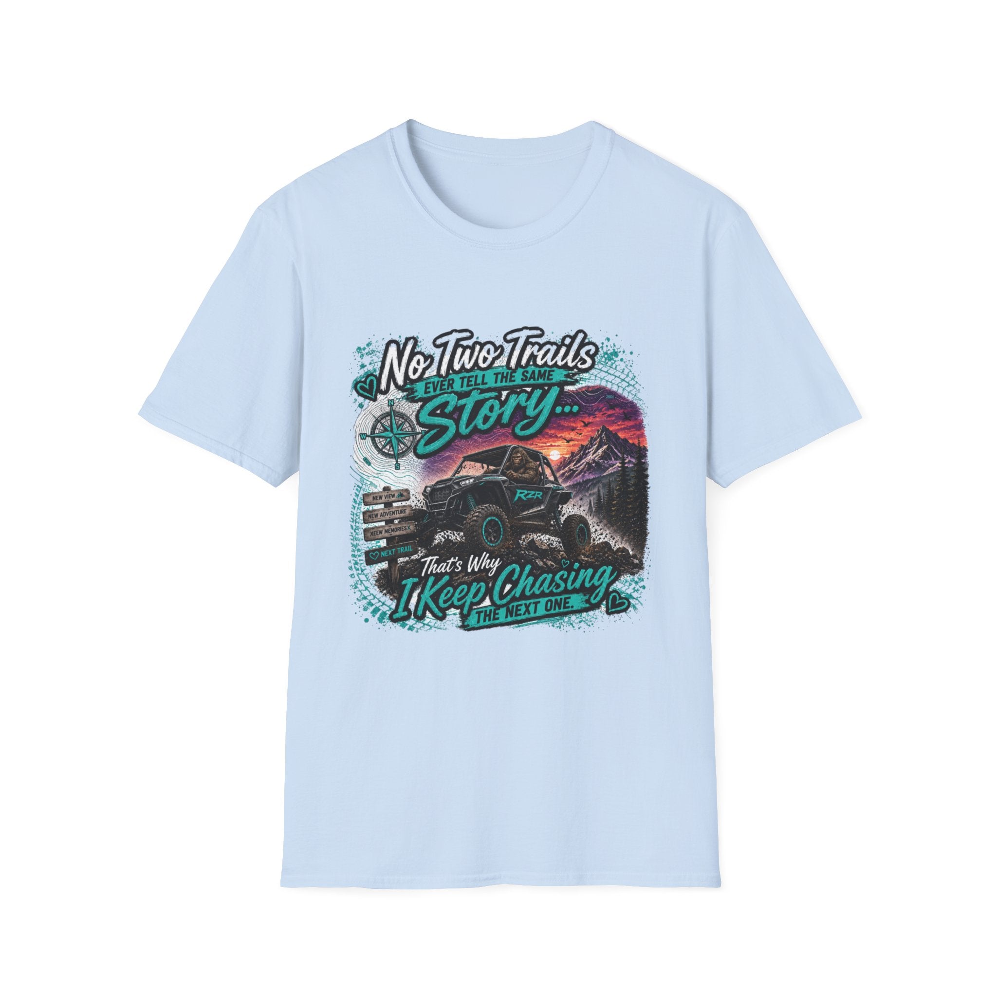 Adventure T‑Shirt — "No Two Trails Ever Tell the Same Story" Outdoor Graphic Tee