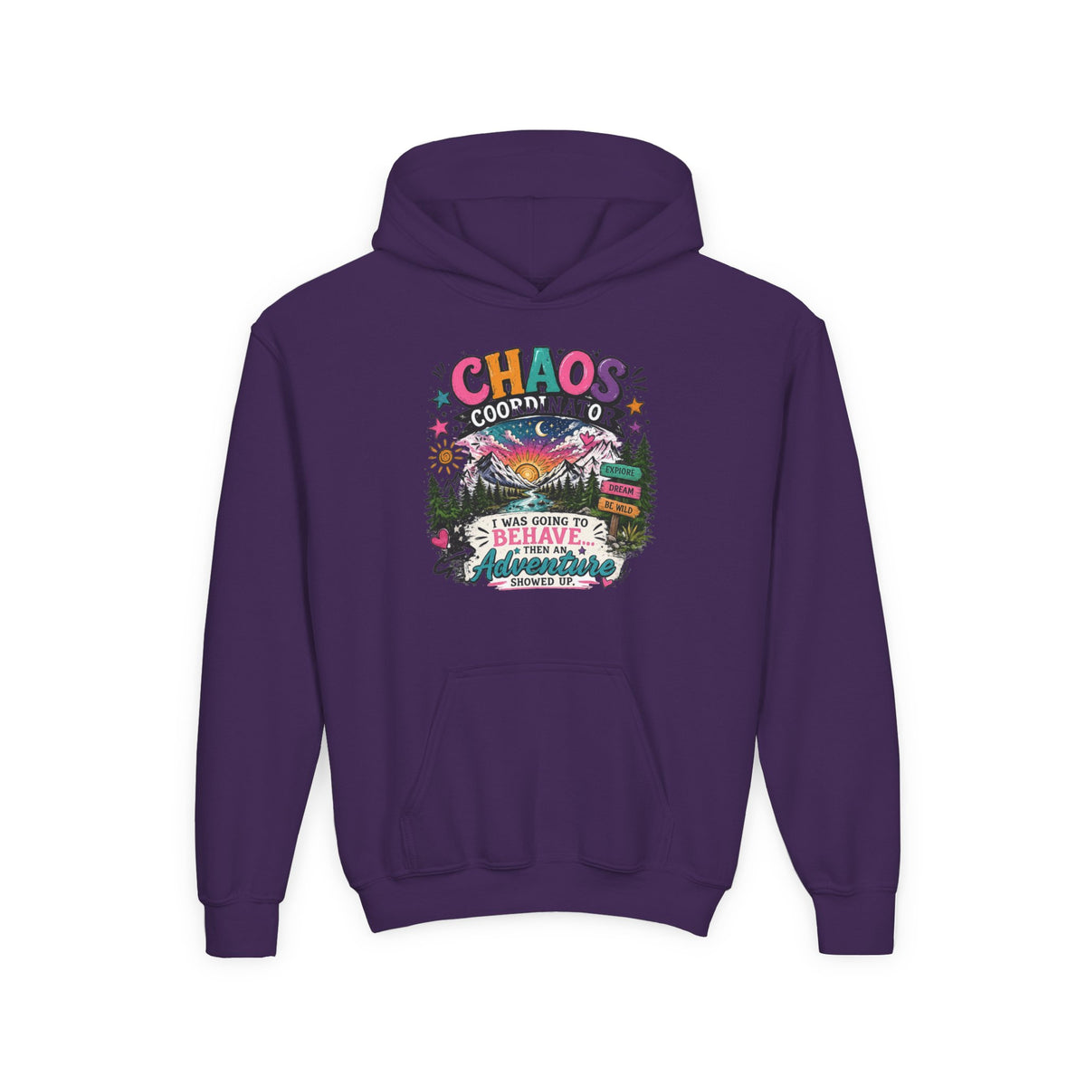 Chaos Coordinator Youth Heavy Blend Hooded Sweatshirt