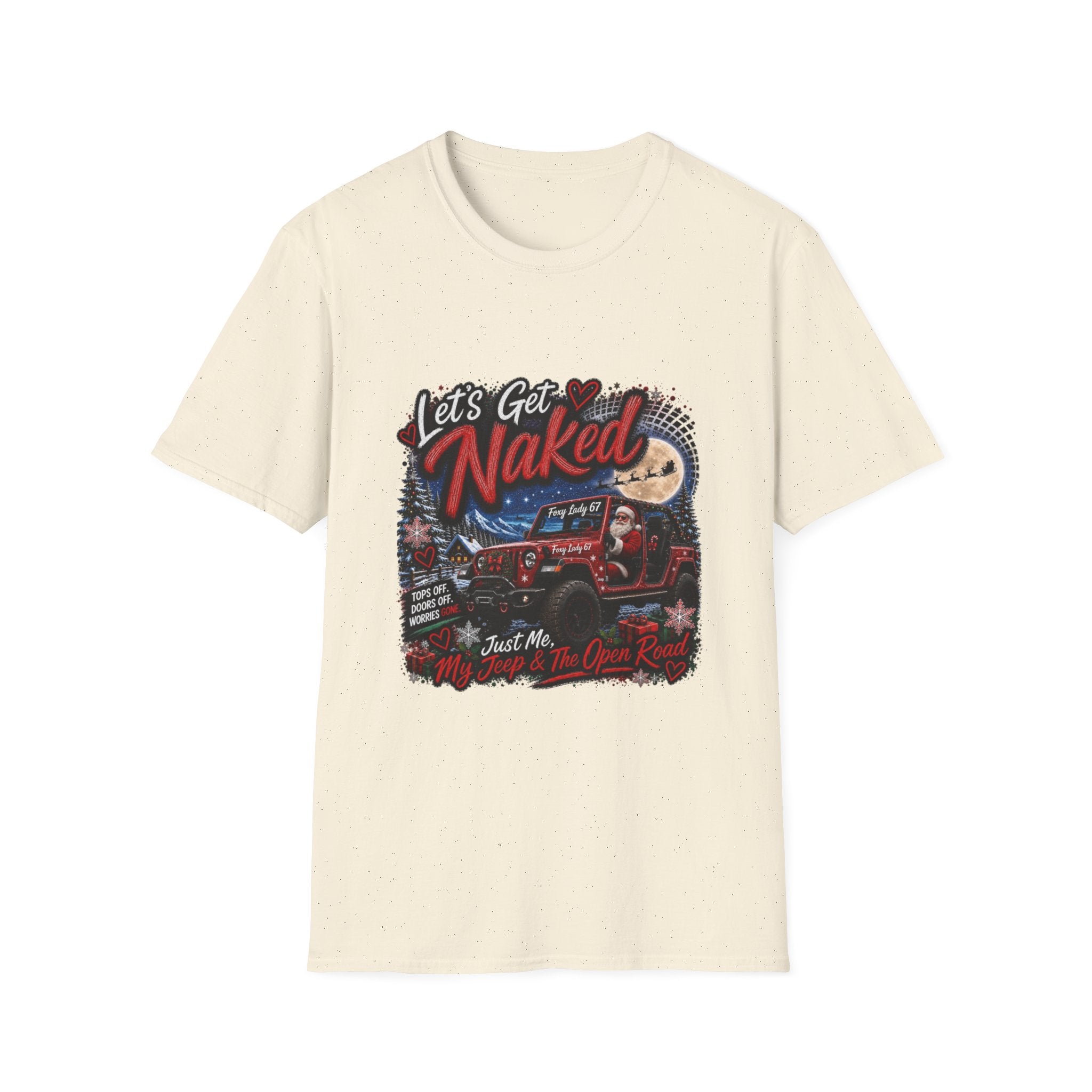 Let's Get Naked Jeep T-Shirt — Funny Off-Road Camping Tee