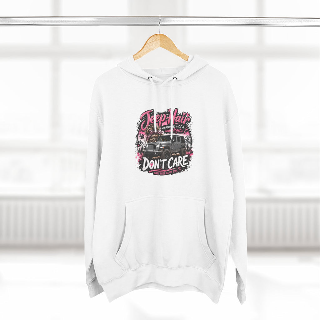 Jeep Hair Don't Care Three-Panel Fleece Hoodie