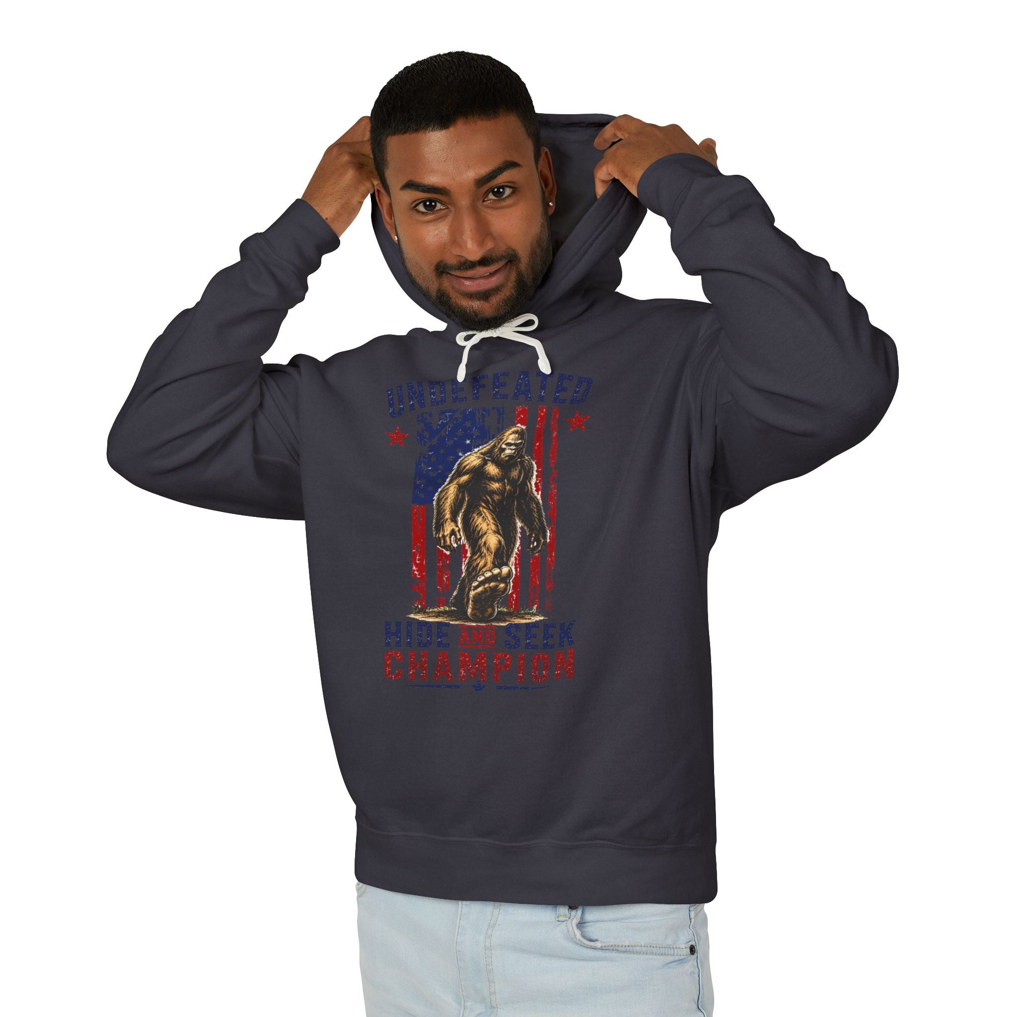 Undefeated Hide and Seek Champion 4th of July Hooded Sweatshirt