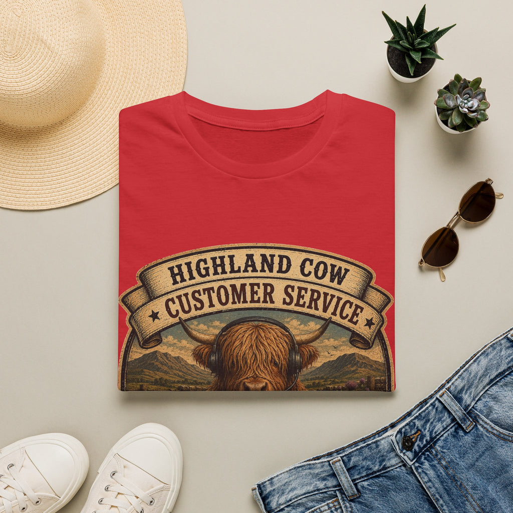 Highland Cow Customer Service Unisex Softstyle T-Shirt