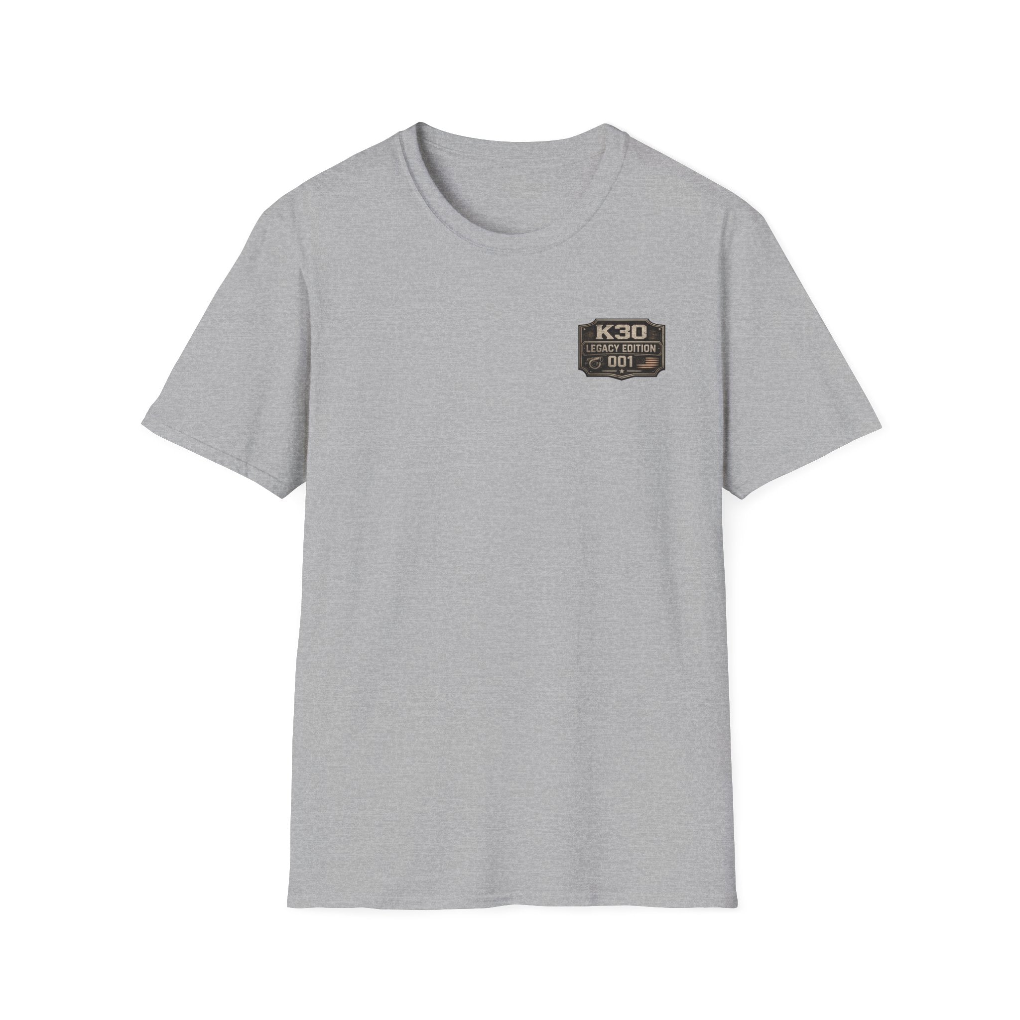 K30 Legacy Edition Badge T-Shirt — 'K30 Legacy Edition 001' Chest Logo