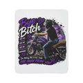 Bye Bitch Motorcycle Fleece Sherpa Blanket – Purple Rider Gifts